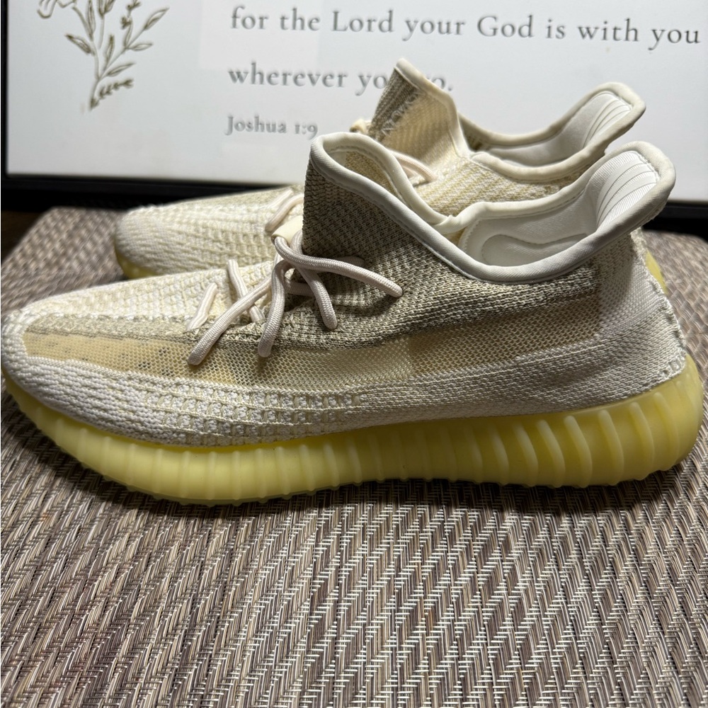 Adidas Yeezys Cream and Yellow Sneakers Men SZ 11.  Box9 - Picture 3 of 7